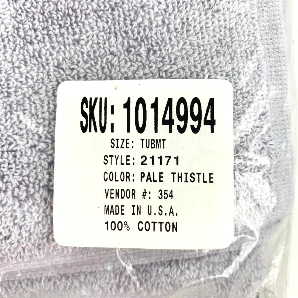 NEW Lands' End Premium Supima Cotton Tub Mat 23 x 36 Thistle Blue USA Bath Mat
